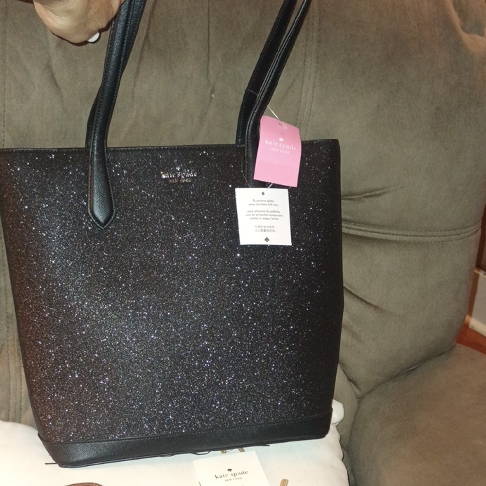 Kate Spade Sparkling Black Tote